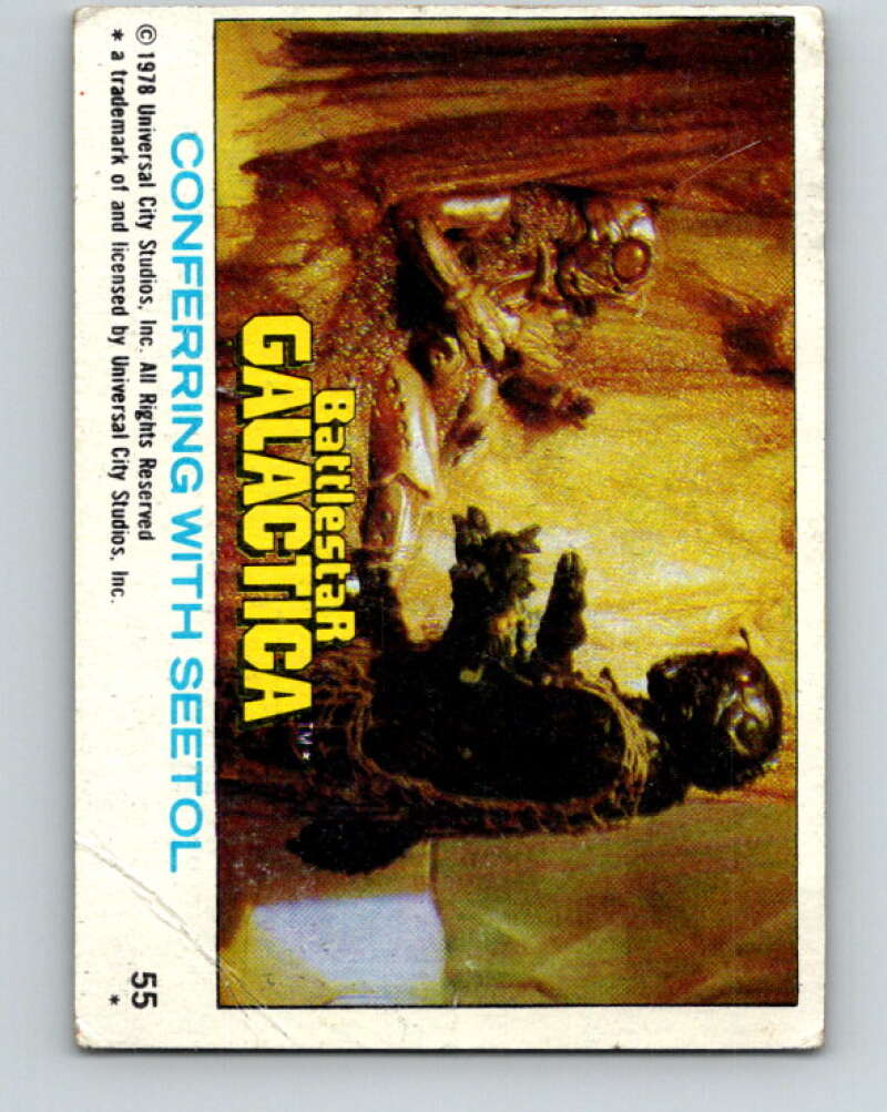 1978 Topps Battlestar Galactica #55 Conferring with Seetol V35310