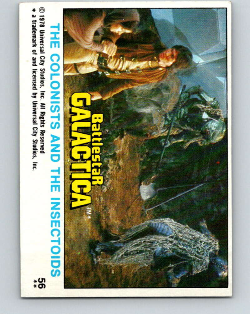1978 Topps Battlestar Galactica #56 The Colonists and the Insectoids V35312