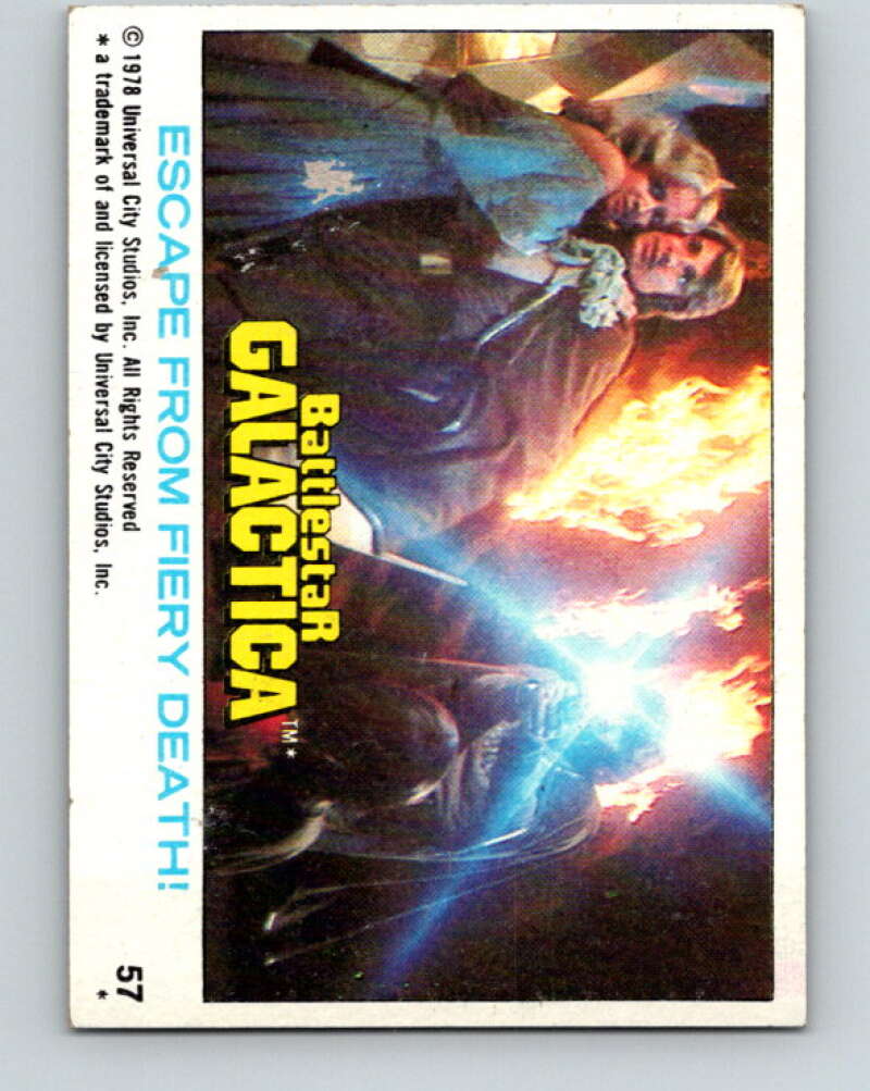 1978 Topps Battlestar Galactica #57 Escape from Fiery Death! V35313