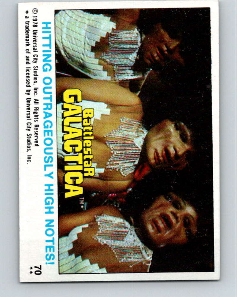 1978 Topps Battlestar Galactica #70 Hitting Outrageously High Notes! V35339