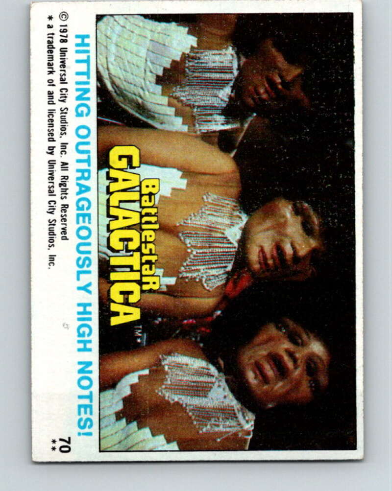 1978 Topps Battlestar Galactica #70 Hitting Outrageously High Notes! V35340