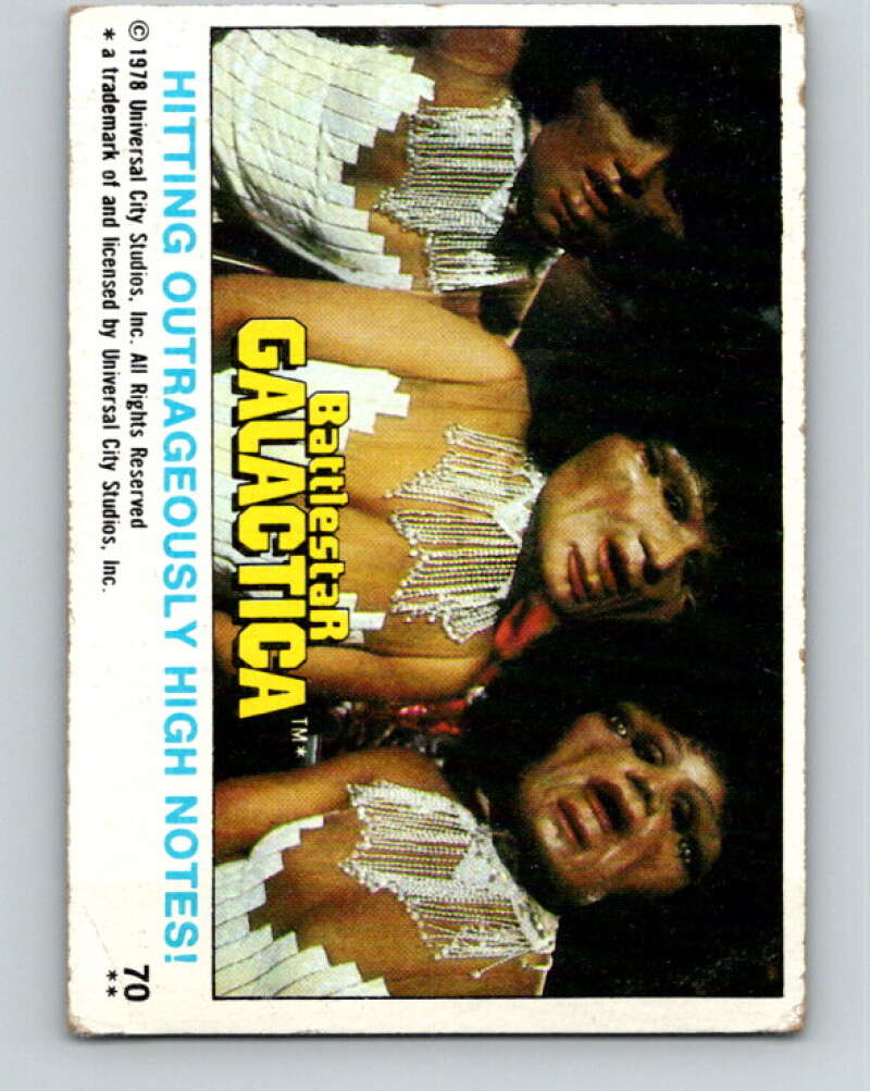 1978 Topps Battlestar Galactica #70 Hitting Outrageously High Notes! V35341