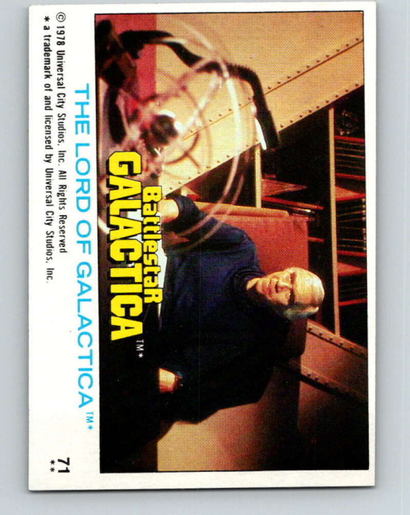 1978 Topps Battlestar Galactica #71 The Lord of Galactica V35342