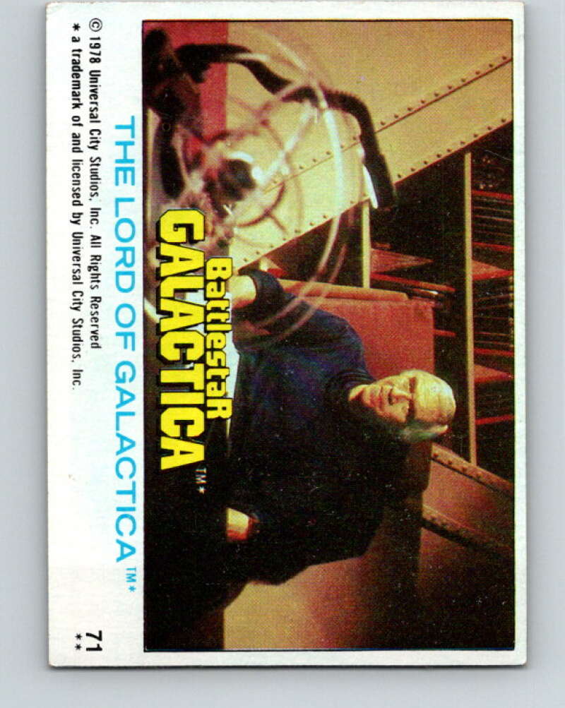 1978 Topps Battlestar Galactica #71 The Lord of Galactica V35343