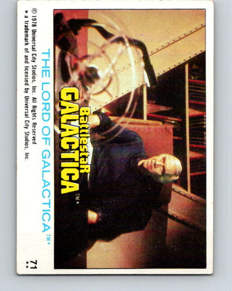 1978 Topps Battlestar Galactica #71 The Lord of Galactica V35344