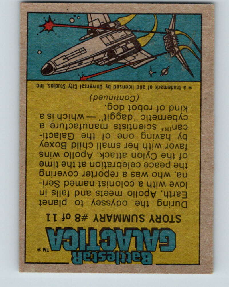 1978 Topps Battlestar Galactica #71 The Lord of Galactica V35344