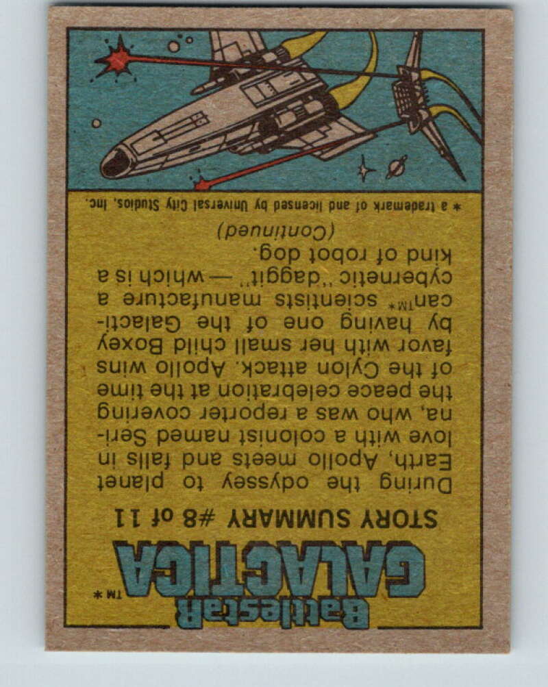 1978 Topps Battlestar Galactica #71 The Lord of Galactica V35345