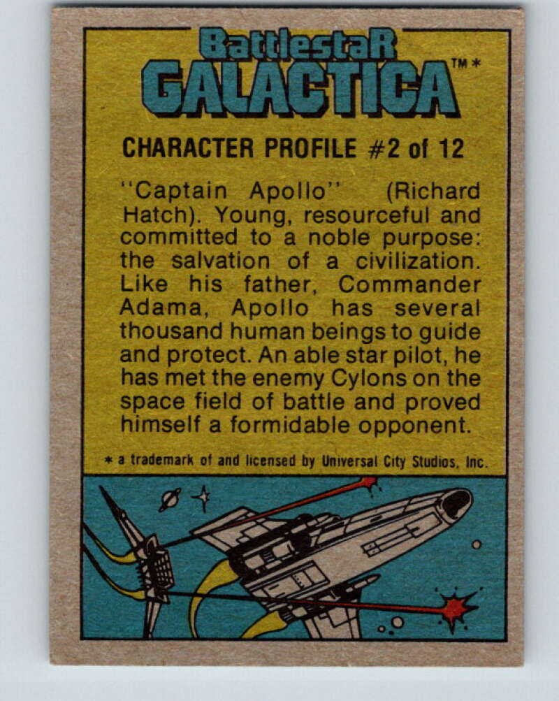 1978 Topps Battlestar Galactica #76 Starbuck and Boxey Rescue! V35354