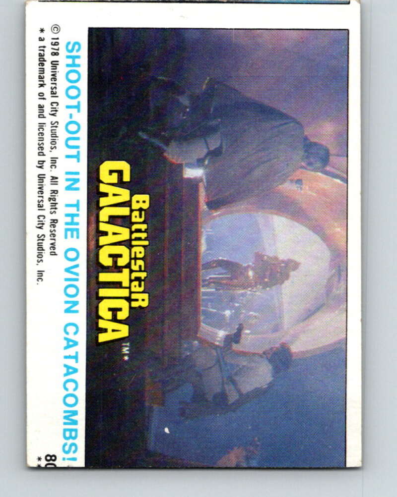 1978 Topps Battlestar Galactica #80 Shoot-Out in the Ovion Catacombs! V35363
