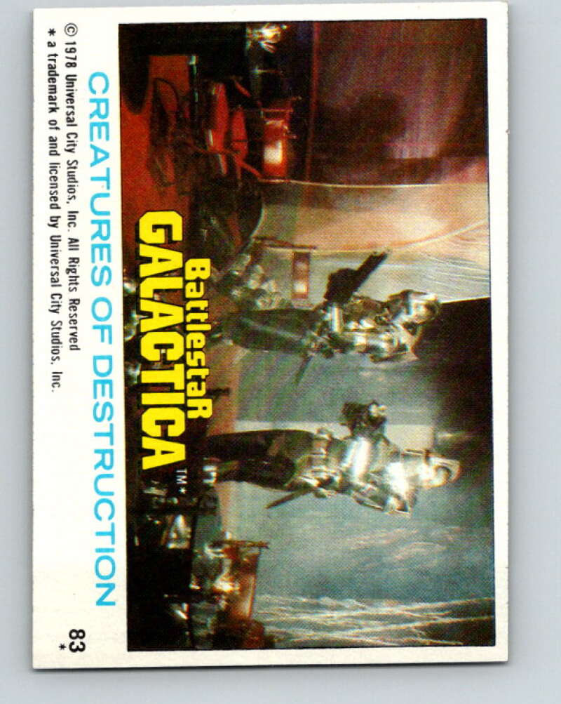 1978 Topps Battlestar Galactica #83 Creatures of Destruction V35368