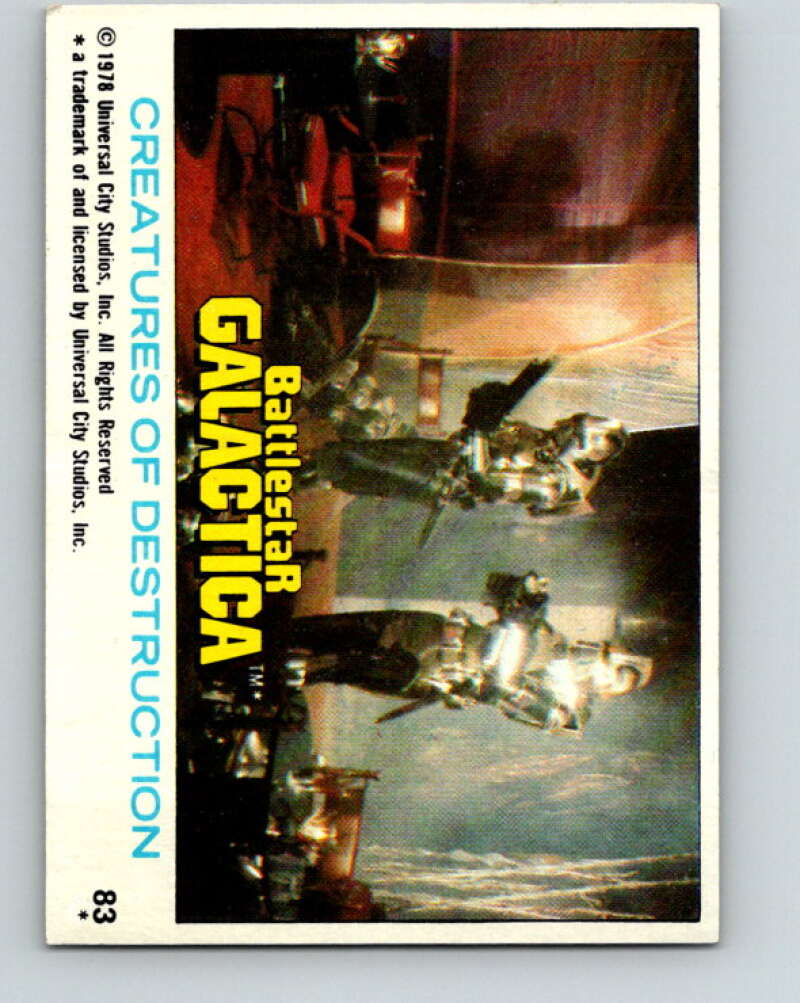 1978 Topps Battlestar Galactica #83 Creatures of Destruction V35369