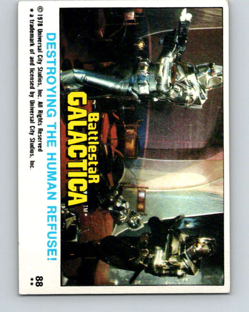 1978 Topps Battlestar Galactica #88 Destroying the Human Refuse! V35382