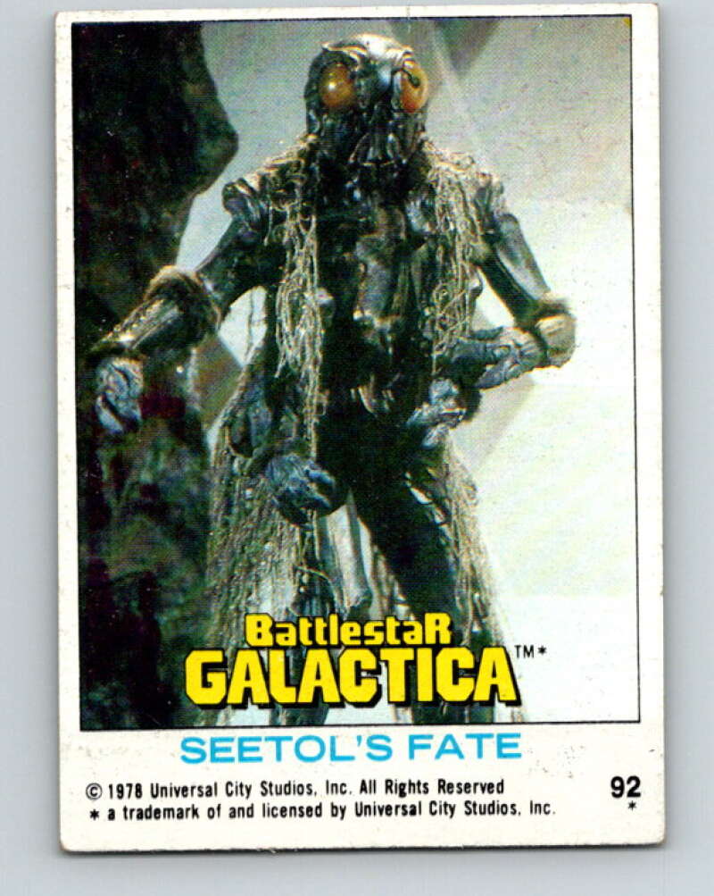 1978 Topps Battlestar Galactica #92 Seetol's Fate V35390