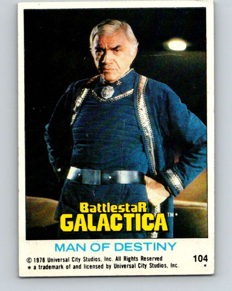 1978 Topps Battlestar Galactica #104 Man of Destiny V35411