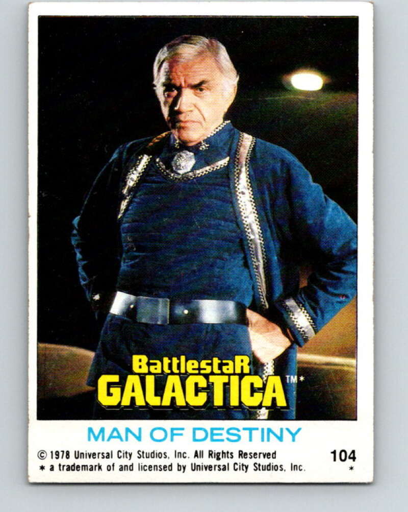 1978 Topps Battlestar Galactica #104 Man of Destiny   V35412