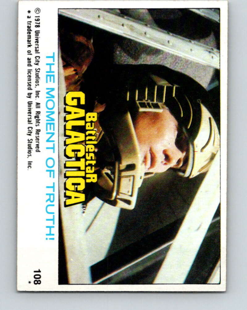 1978 Topps Battlestar Galactica #108 The Moment of Truth! V35420