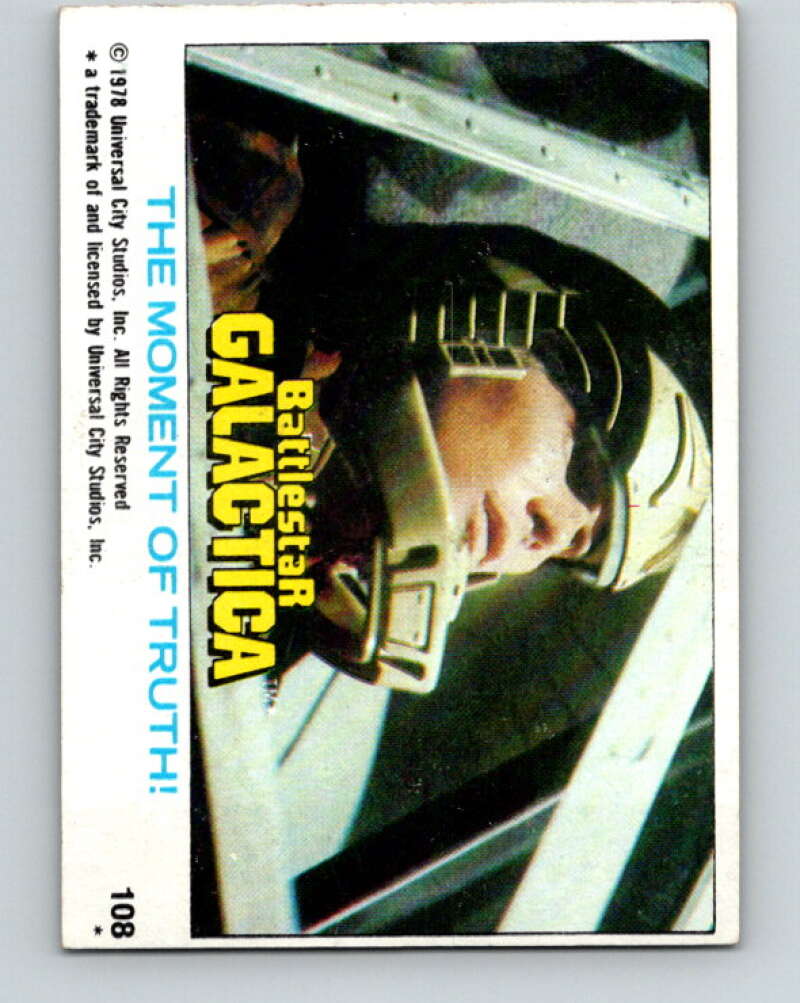 1978 Topps Battlestar Galactica #108 The Moment of Truth! V35421