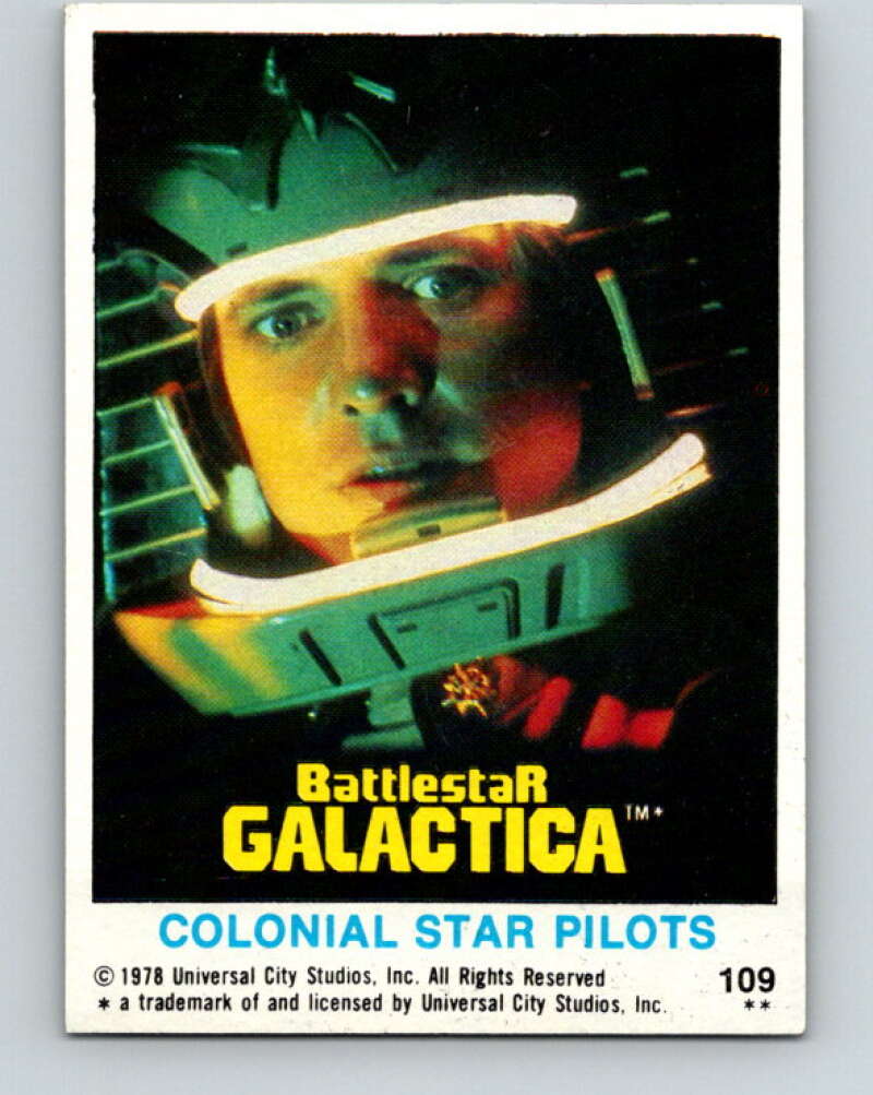 1978 Topps Battlestar Galactica #109 Colonial Star Pilots V35423