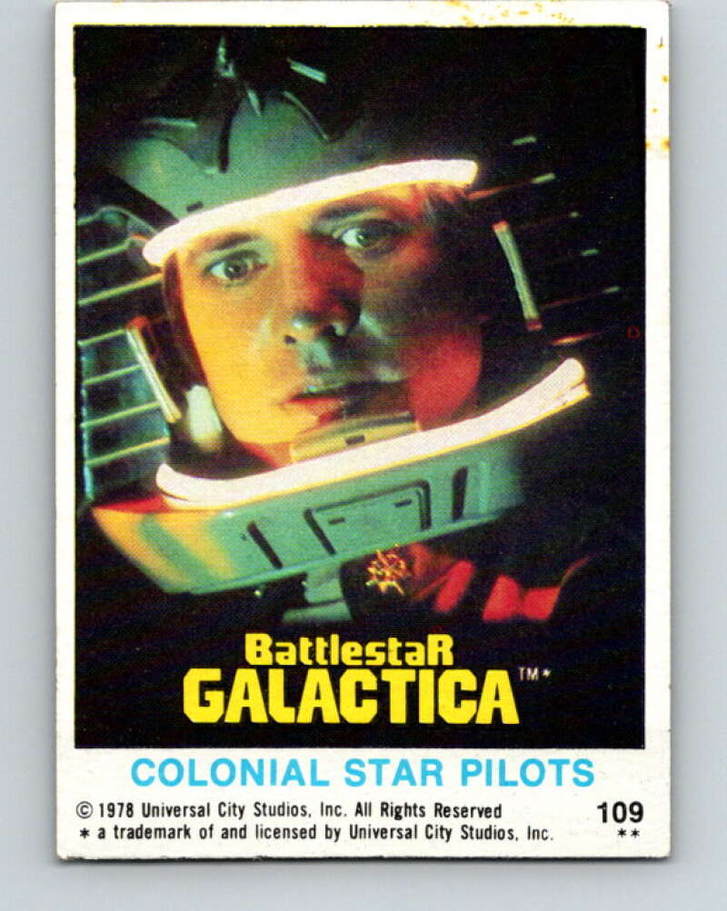 1978 Topps Battlestar Galactica #109 Colonial Star Pilots V35424