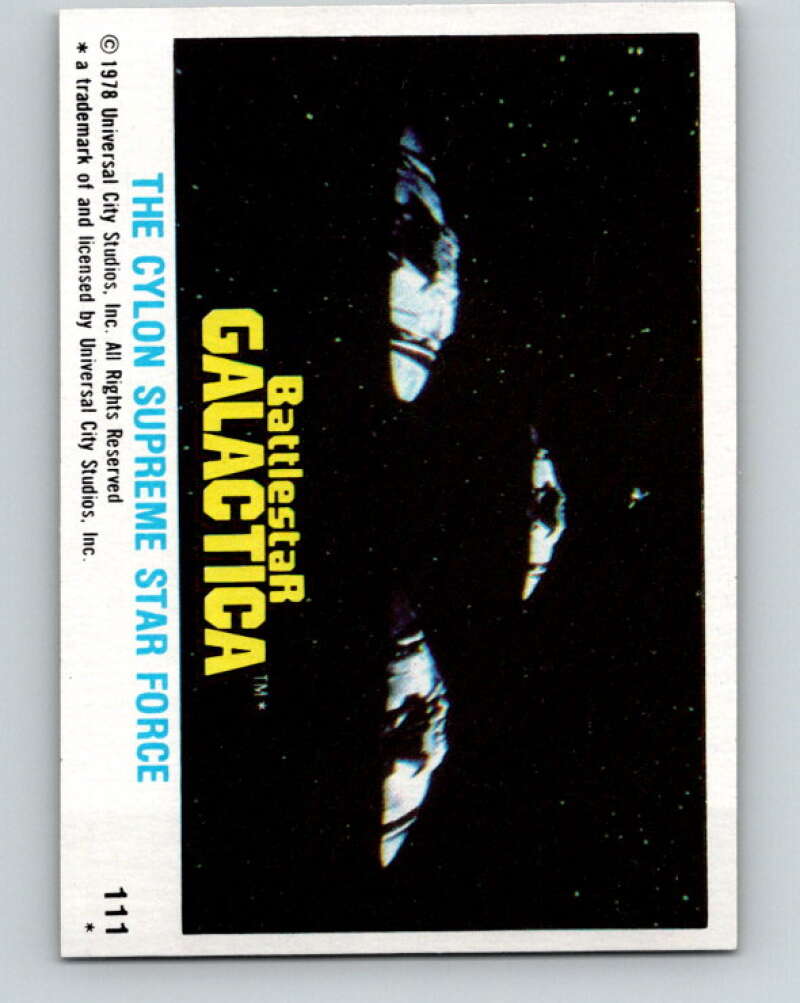 1978 Topps Battlestar Galactica #111 The Cylon Supreme Star Force V35426