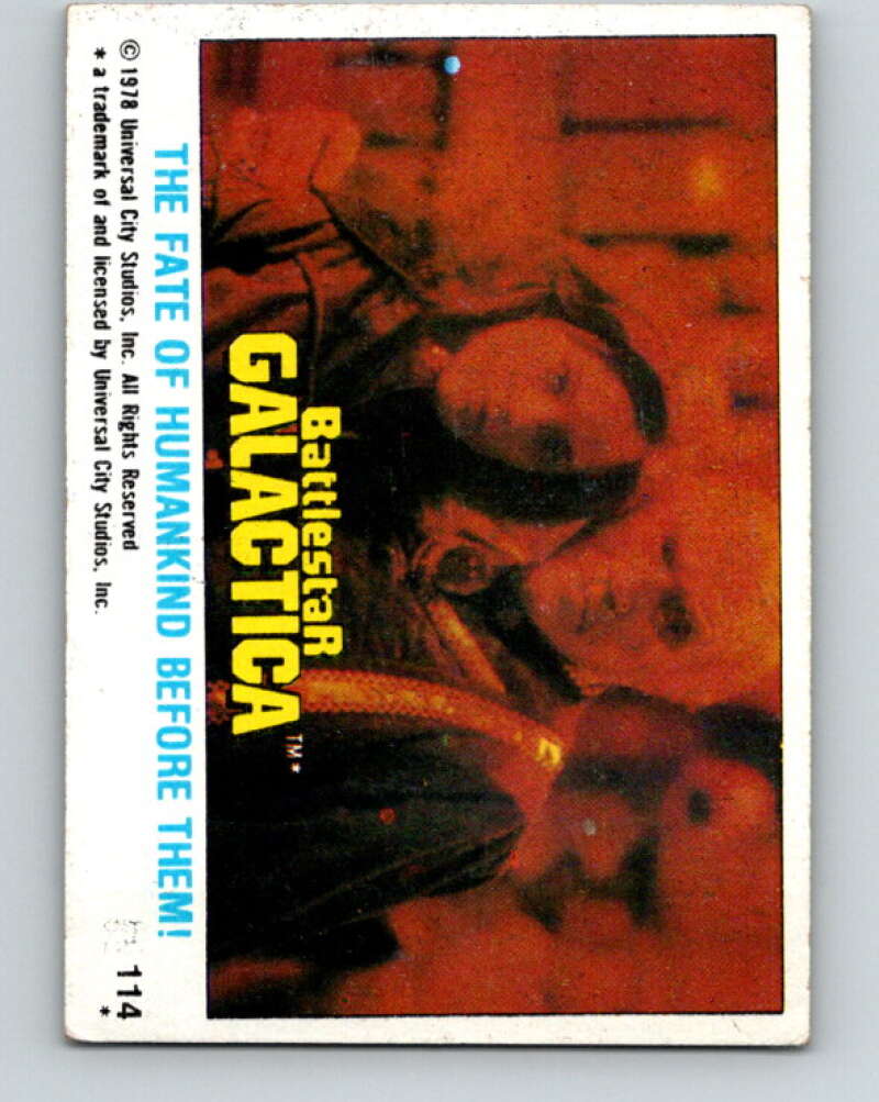 1978 Topps Battlestar Galactica #114 The Fate of Humankind Before Them! V35433