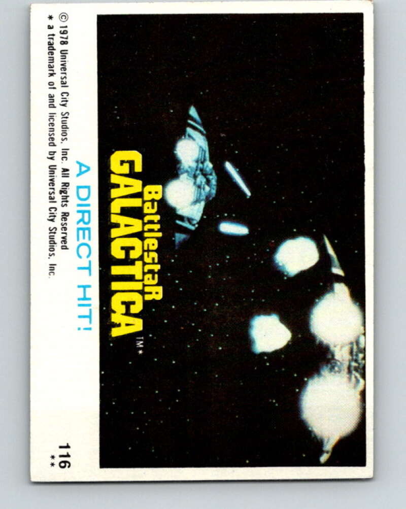 1978 Topps Battlestar Galactica #116 A Direct Hit! V35435