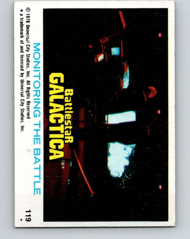 1978 Topps Battlestar Galactica #119 Monitoring the Battle V35439