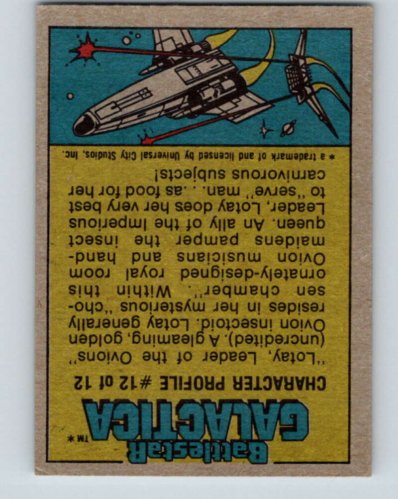 1978 Topps Battlestar Galactica #119 Monitoring the Battle V35439