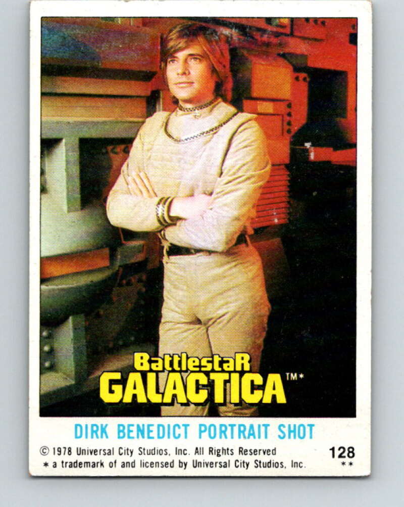 1978 Topps Battlestar Galactica #128 Dirk Benedict Portrait Shot V35449