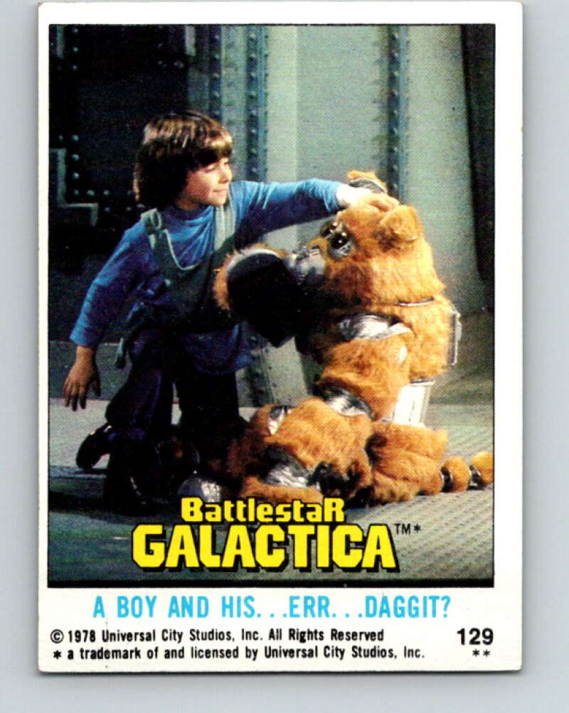 1978 Topps Battlestar Galactica #129 A Boy and His... Err... Daggit? V35453