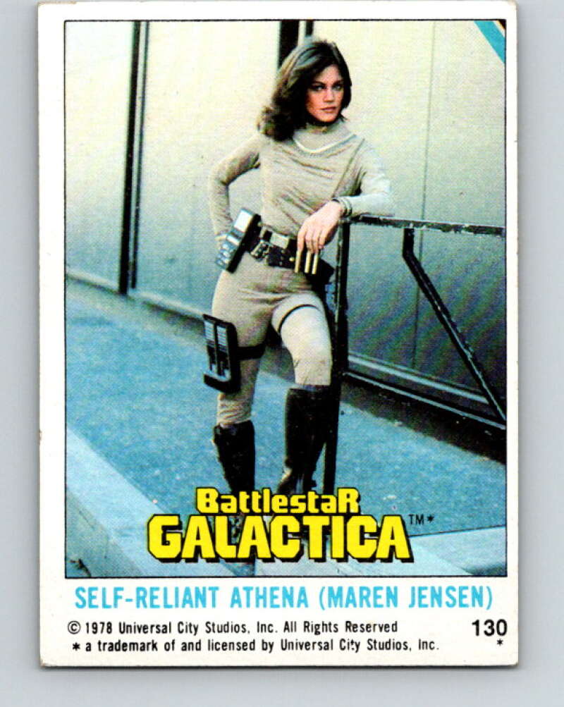 1978 Topps Battlestar Galactica #130 Self-Reliant Athena Maren Jensen V35454