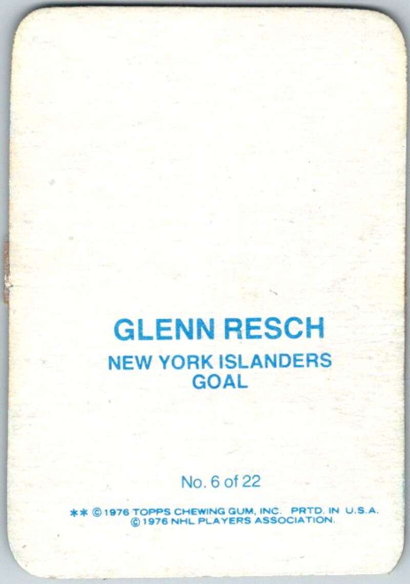 1976-77 Topps Glossy #6 Glenn Resch New York Islanders V35193
