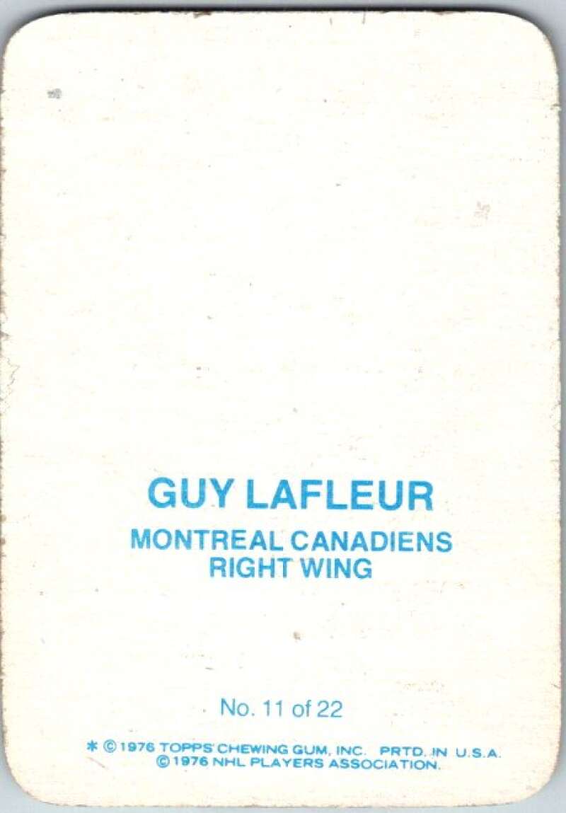 1976-77 Topps Glossy  #11 Guy Lafleur  Montreal Canadiens  V35465