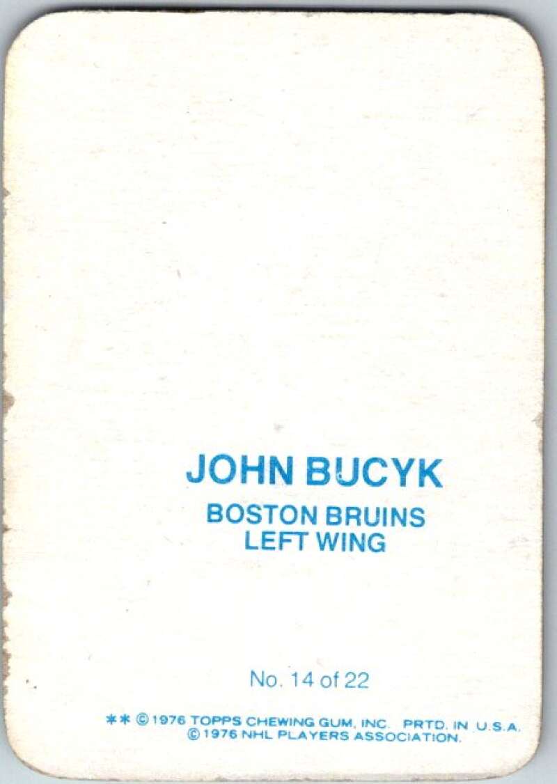 1976-77 Topps Glossy #14 Johnny Bucyk Boston Bruins V35471