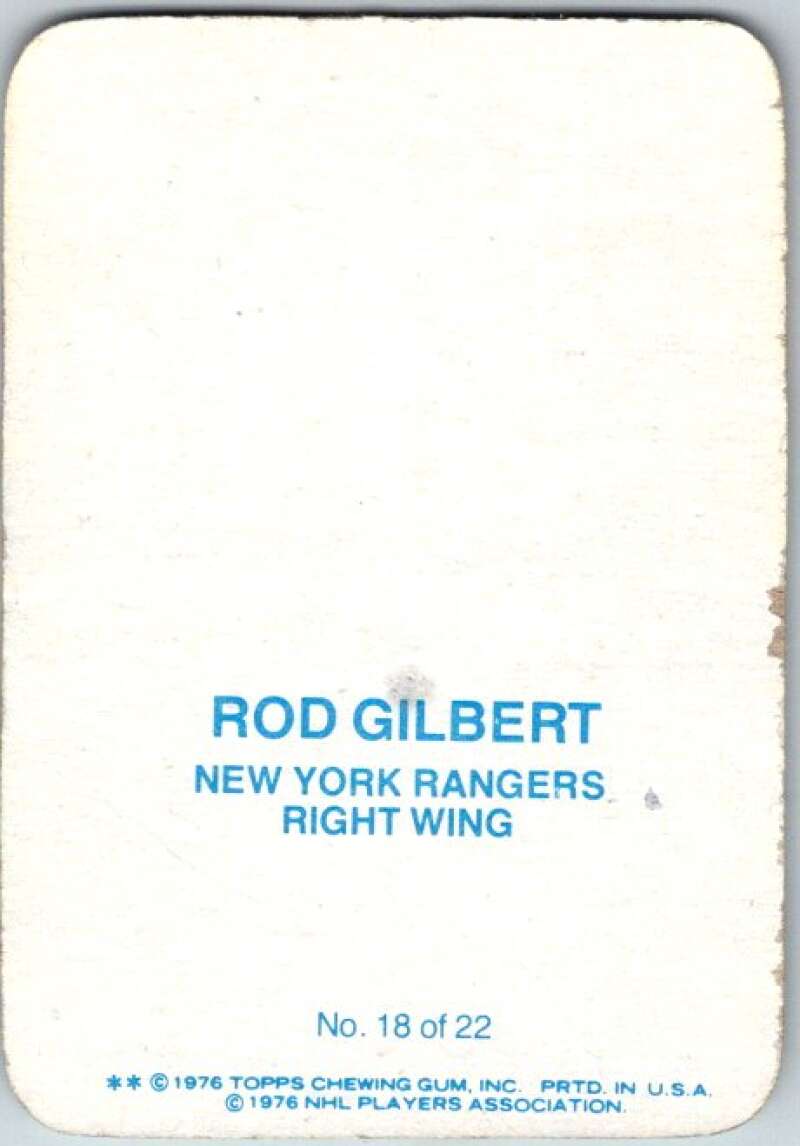 1976-77 Topps Glossy #18 Rod Gilbert New York Rangers V35481