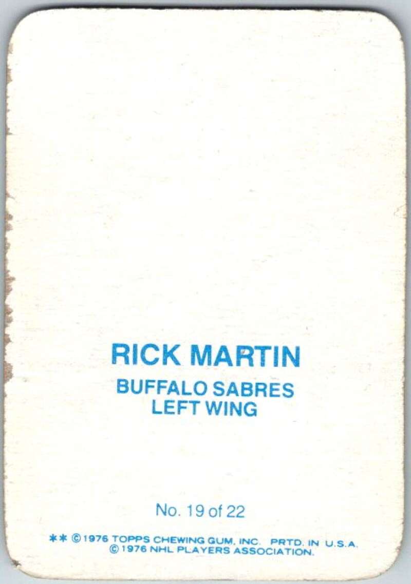 1976-77 Topps Glossy  #19 Rick Martin  Buffalo Sabres  V35487