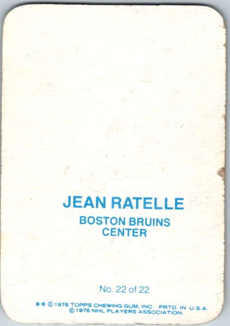 1976-77 Topps Glossy #22 Jean Ratelle Boston Bruins V35492