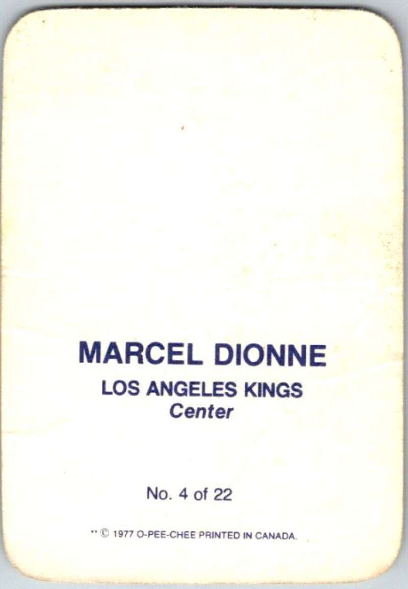 1977-78 O-Pee-Chee Glossy #4 Marcel Dionne, Los Angeles Kings V35510