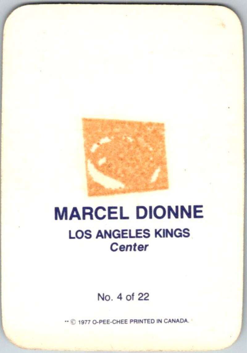 1977-78 O-Pee-Chee Glossy #4 Marcel Dionne, Los Angeles Kings V35511