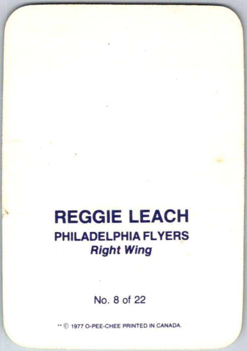 1977-78 O-Pee-Chee Glossy #8 Reggie Leach, Philadelphia Flyers V35543