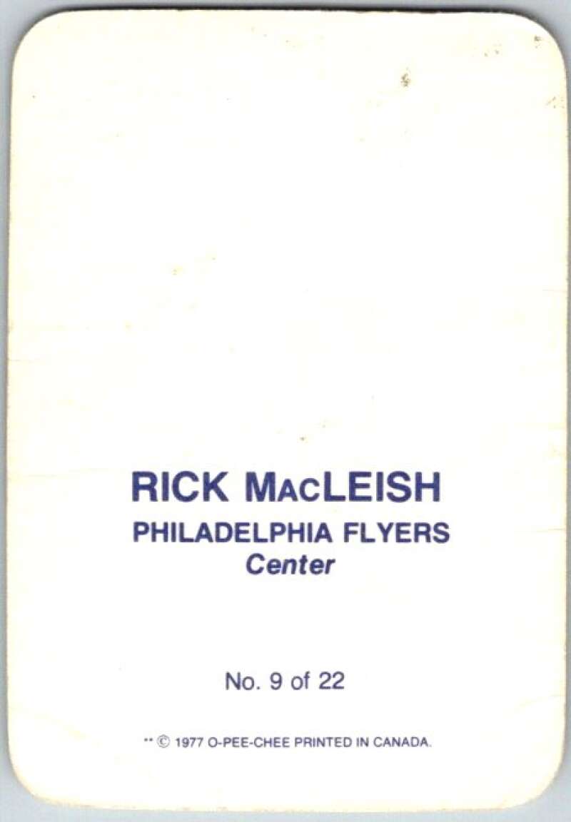 1977-78 O-Pee-Chee Glossy #9 Rick MacLeish, Philadelphia Flyers V35546