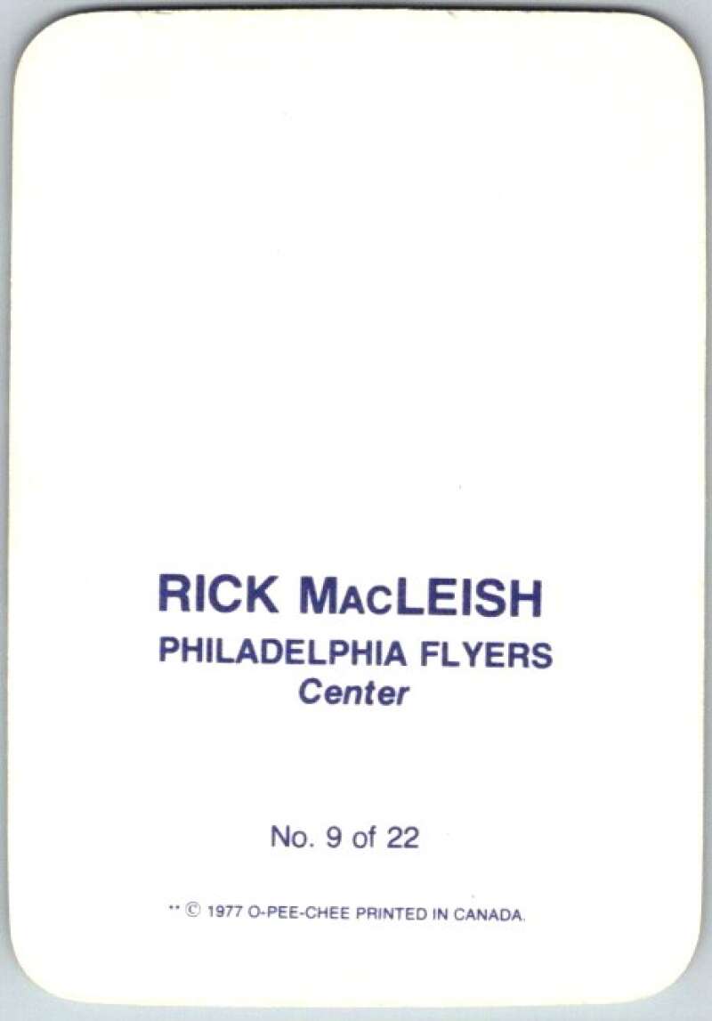 1977-78 O-Pee-Chee Glossy #9 Rick MacLeish, Philadelphia Flyers V35547
