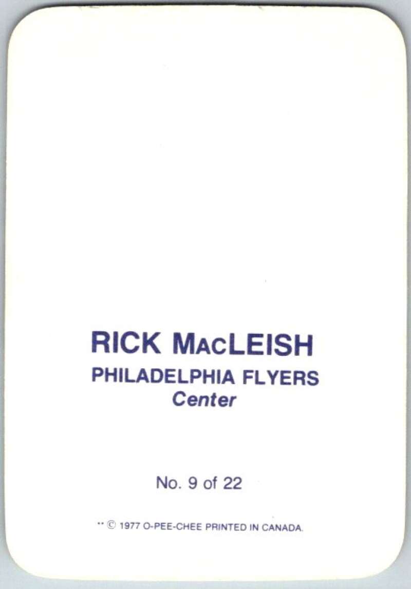 1977-78 O-Pee-Chee Glossy #9 Rick MacLeish, Philadelphia Flyers V35547