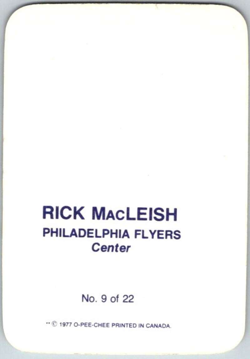 1977-78 O-Pee-Chee Glossy #9 Rick MacLeish, Philadelphia Flyers V35548