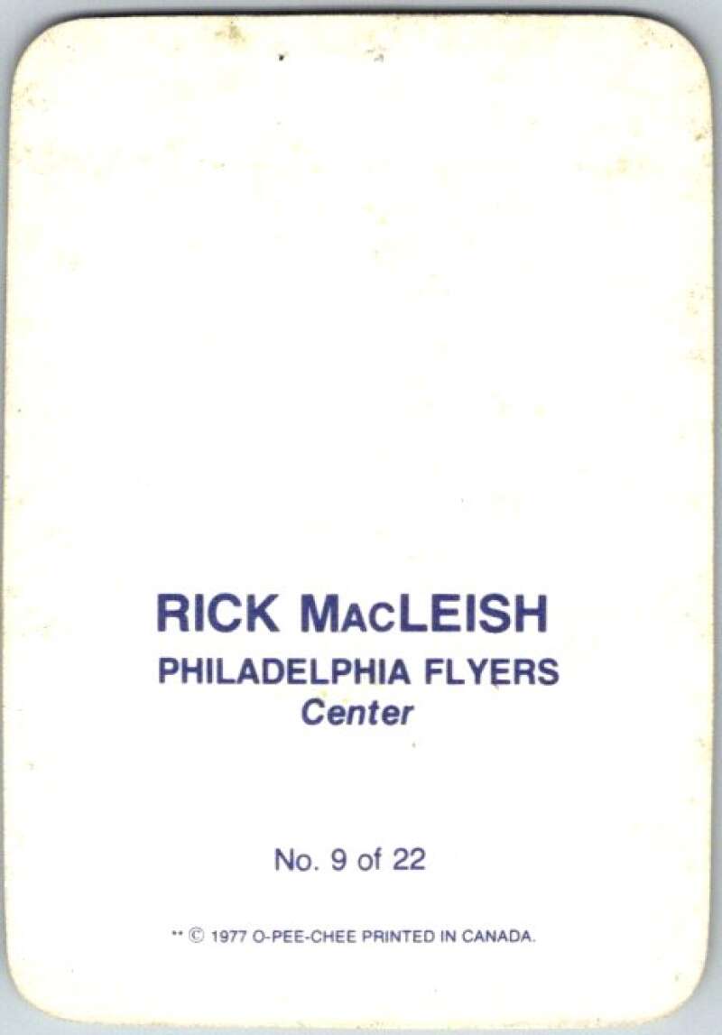 1977-78 O-Pee-Chee Glossy #9 Rick MacLeish, Philadelphia Flyers  V35549