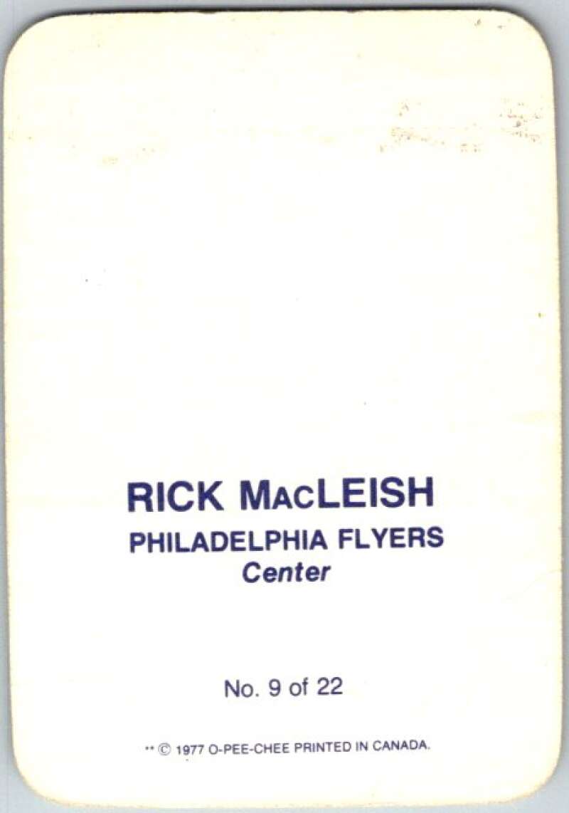 1977-78 O-Pee-Chee Glossy #9 Rick MacLeish, Philadelphia Flyers V35552