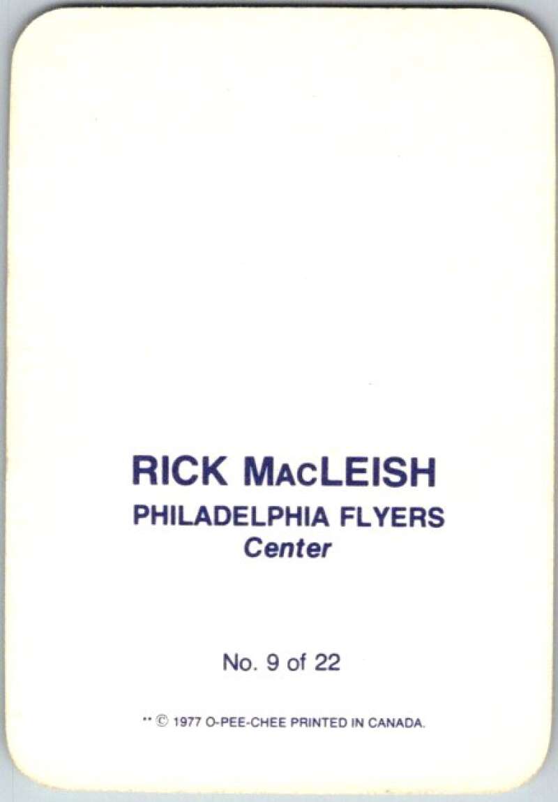 1977-78 O-Pee-Chee Glossy #9 Rick MacLeish, Philadelphia Flyers V35553