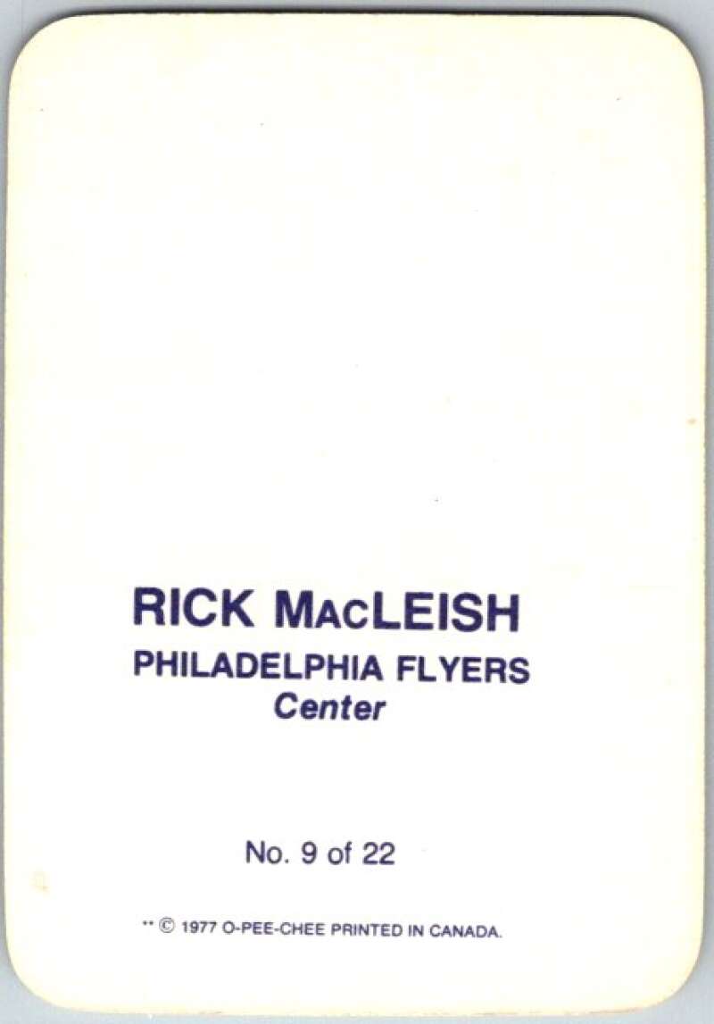 1977-78 O-Pee-Chee Glossy #9 Rick MacLeish, Philadelphia Flyers V35554