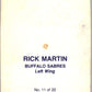 1977-78 O-Pee-Chee Glossy #11 Rick Martin, Buffalo Sabres  V35565