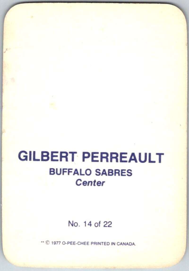 1977-78 O-Pee-Chee Glossy #14 Gilbert Perreault, Buffalo Sabres V35577